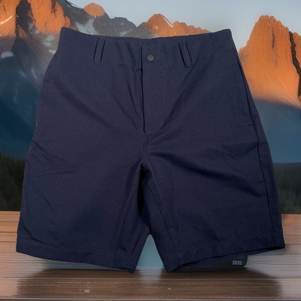 The North Face Shorts Men 28 Navy Outdoor Hiking Climbing Adventure-EUC